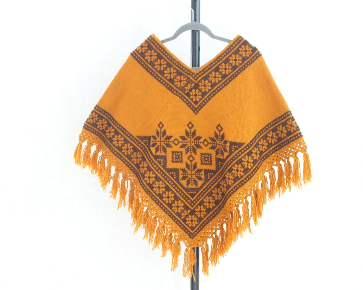 Mañanita Estrellas Mostaza Café Punto de Cruz