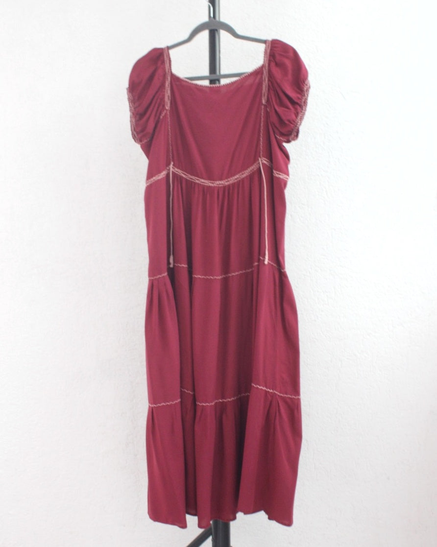 Vestido Gloria Vino Negro Ch M L