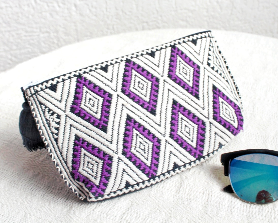 Neceser Estrellas Morado Blanco