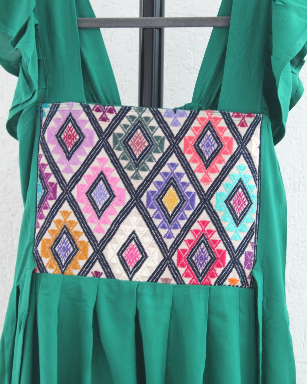 Vestido Anita Telar Largo Verde