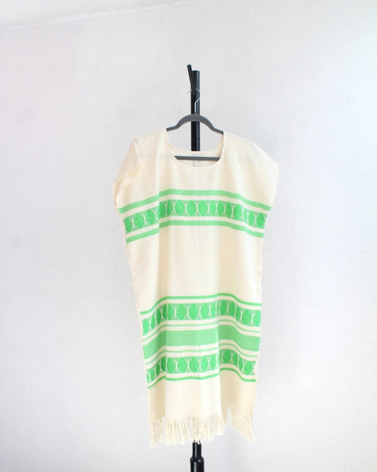 Huipil Ali Natural Verde XL XXL