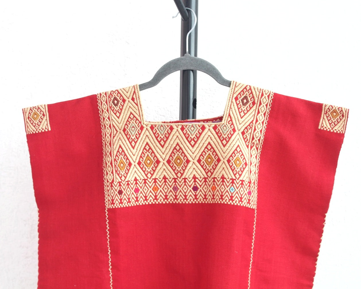 Blusa Huipil Pejel Rojo Crema