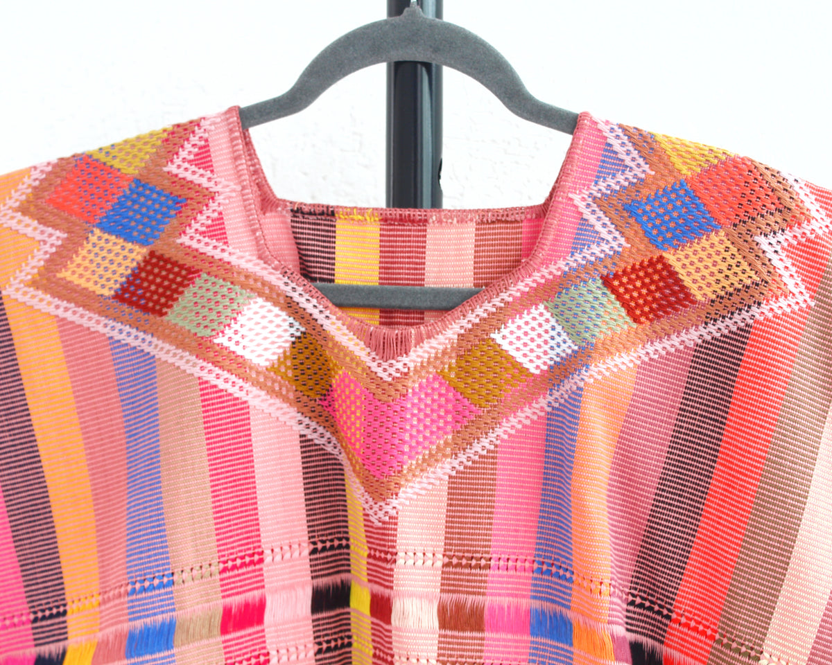 Huipil Raquel Coral Rosa Beige