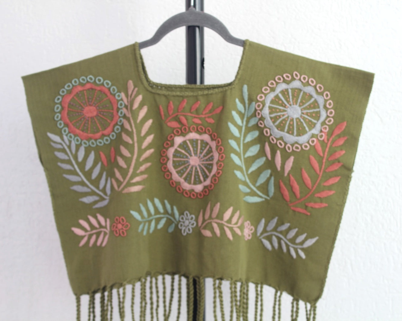 Crop Top Flores Rococo Verde