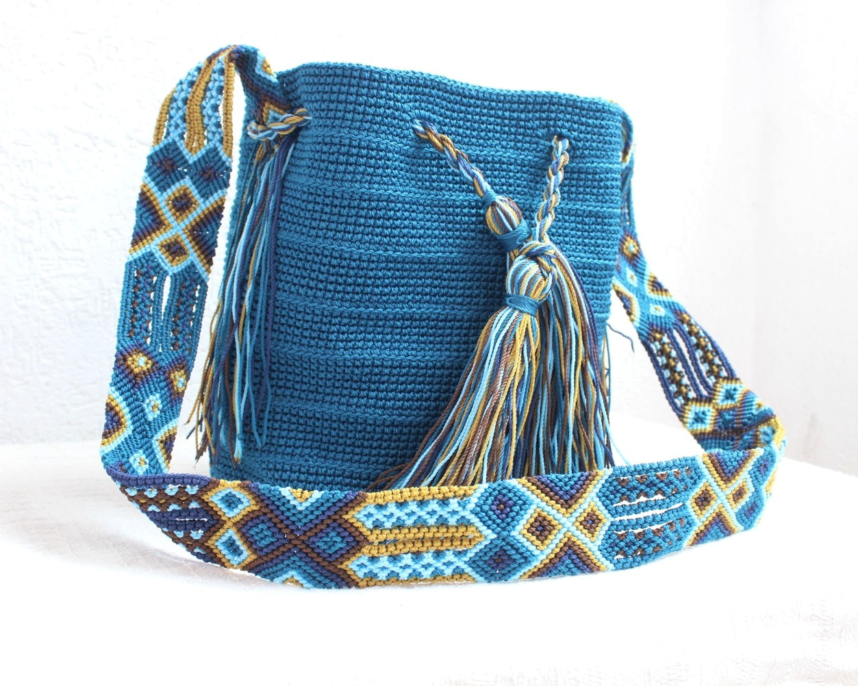 Bolso Morral Azul Petróleo