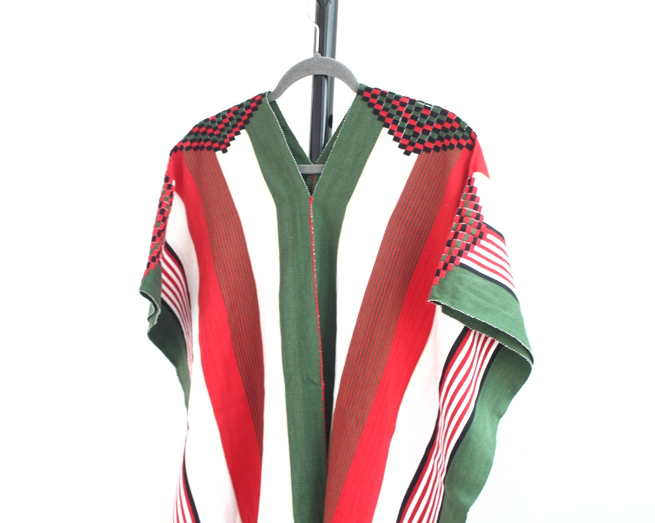 Jorongo Rombos Verde Blanco Rojo