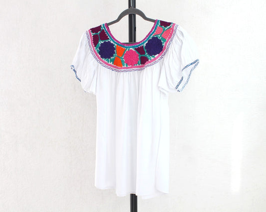 Blusa Aguacatenango Blanco Colores