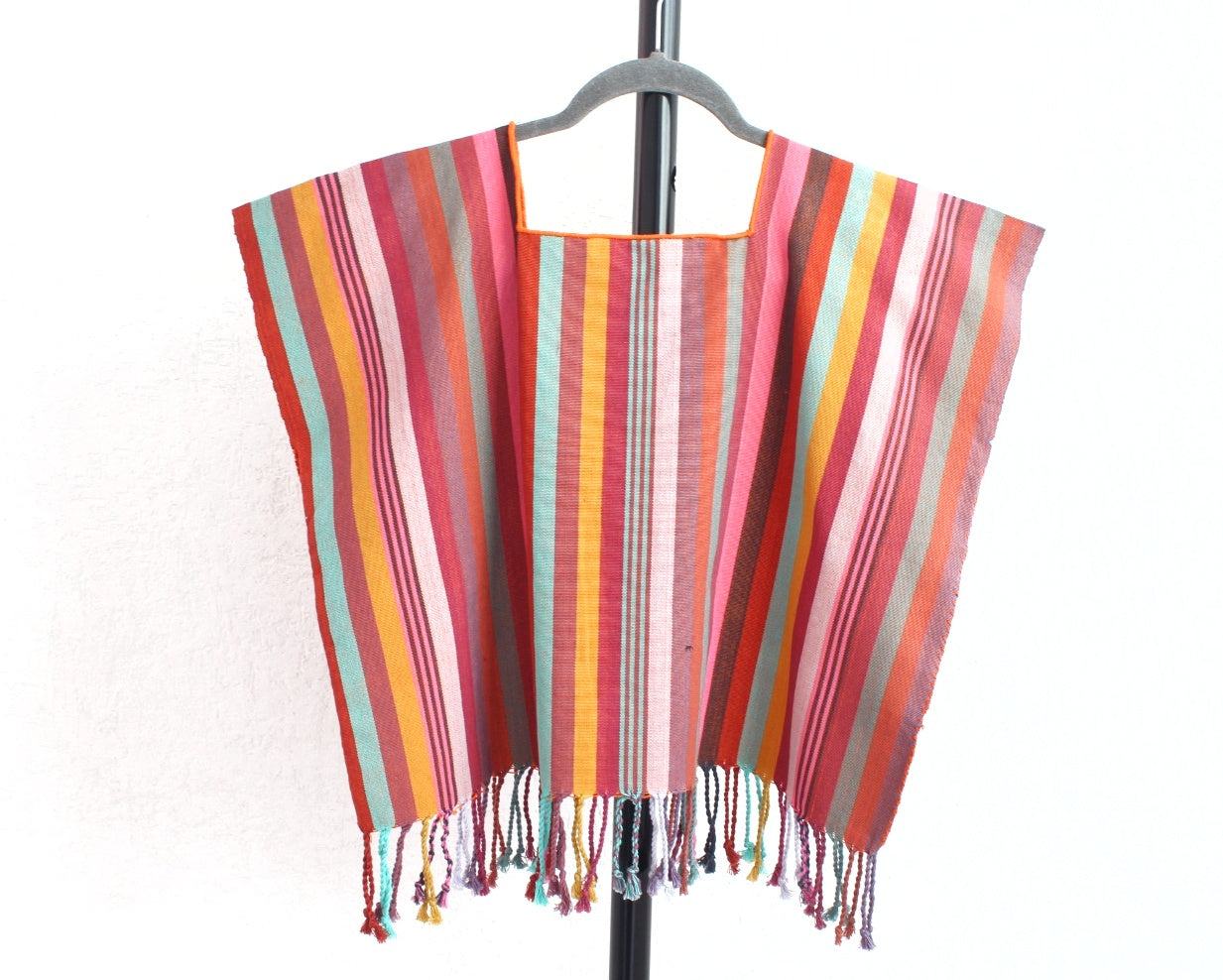 Top Flores Rococo Naranja Rosa