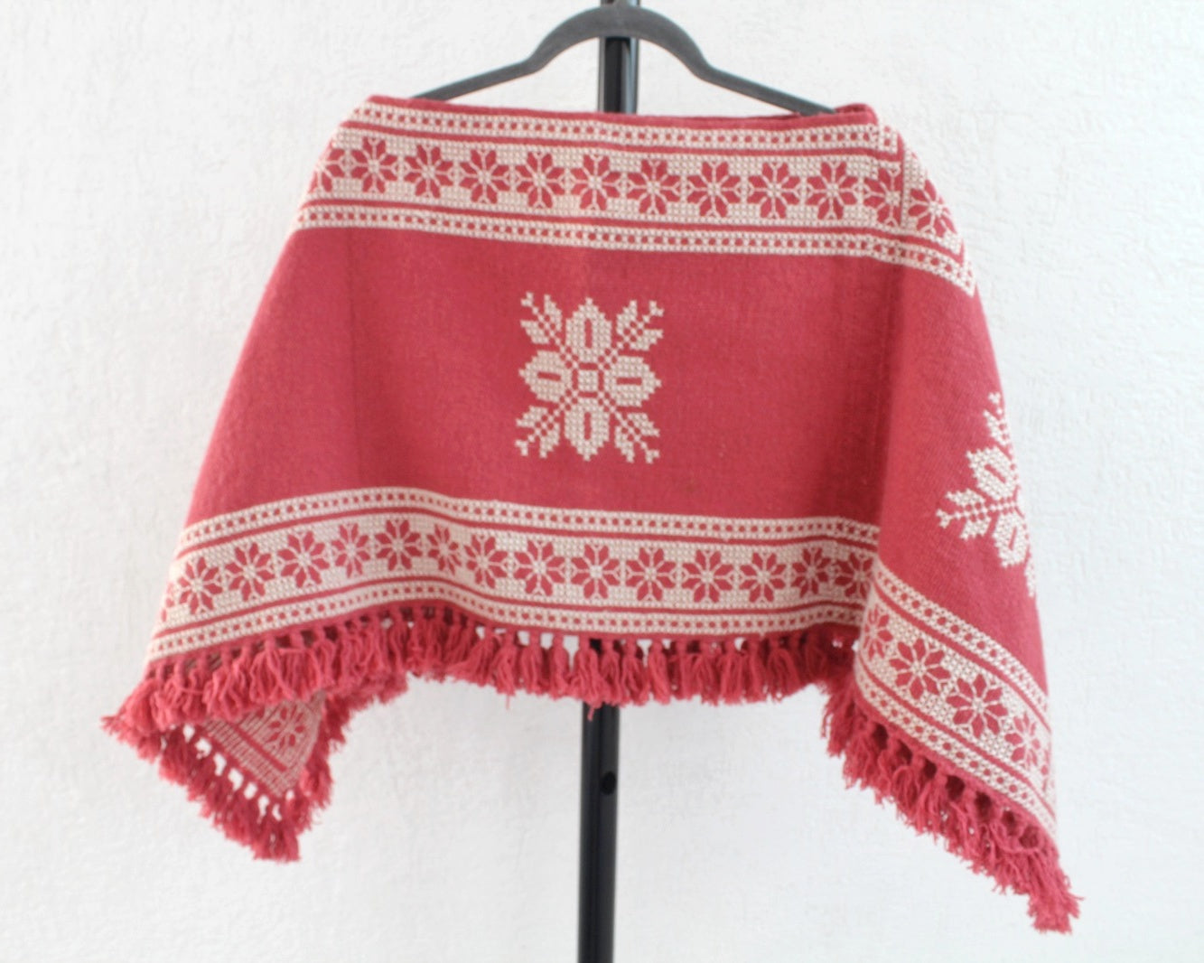 Mañanita Estrellas Rosa Blanco Punto de Cruz