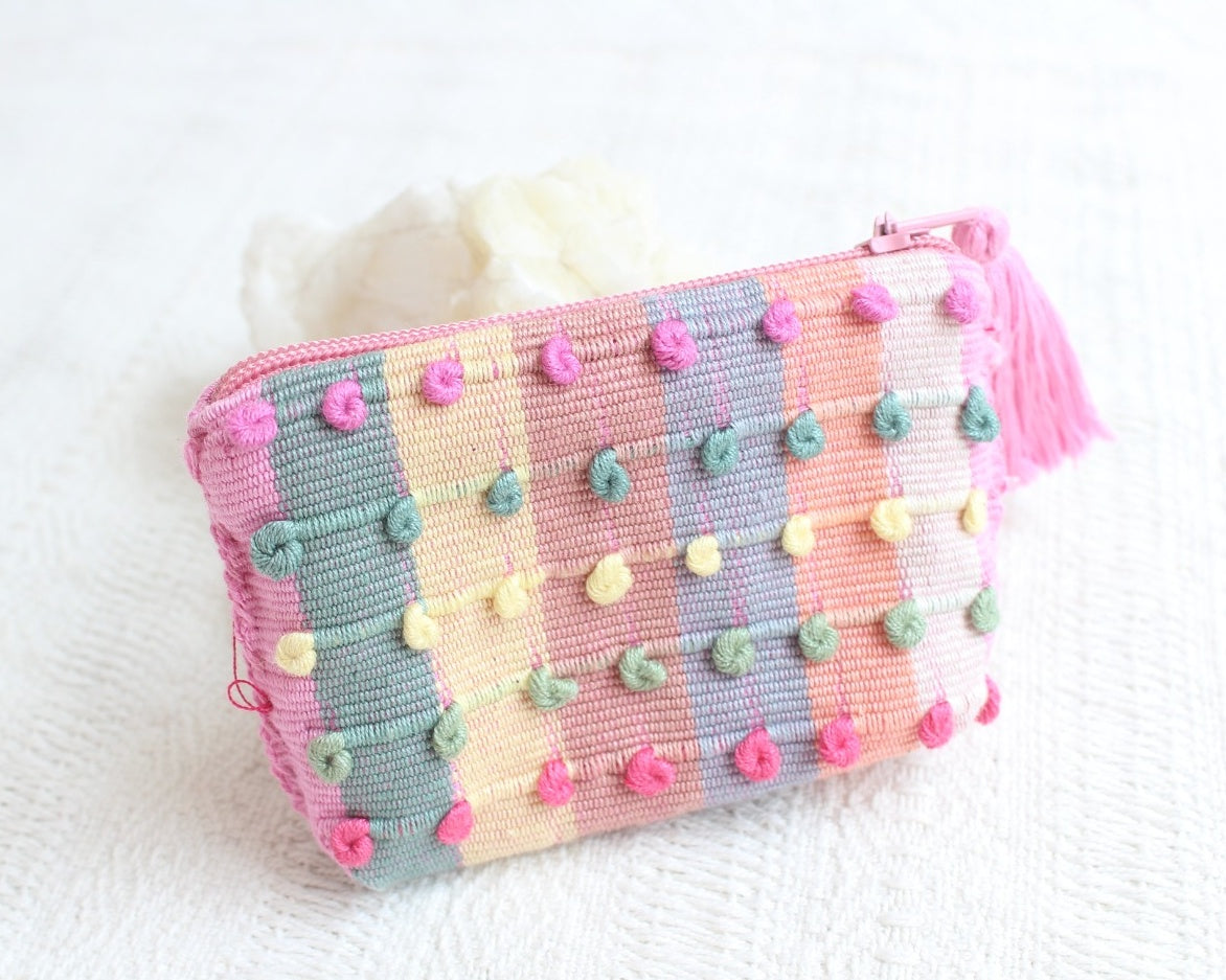 Mini Monedero Nuditos Colores  Rosa Menta Amarillo Pastel