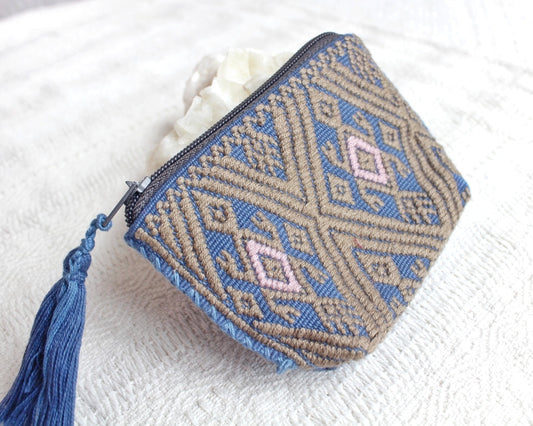 Mini Monedero Sapos Azul Café