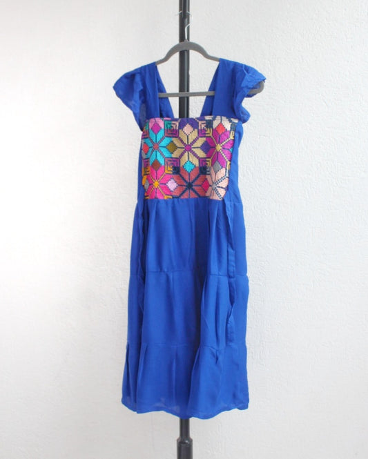 Vestido Anita Corto Azul Rey