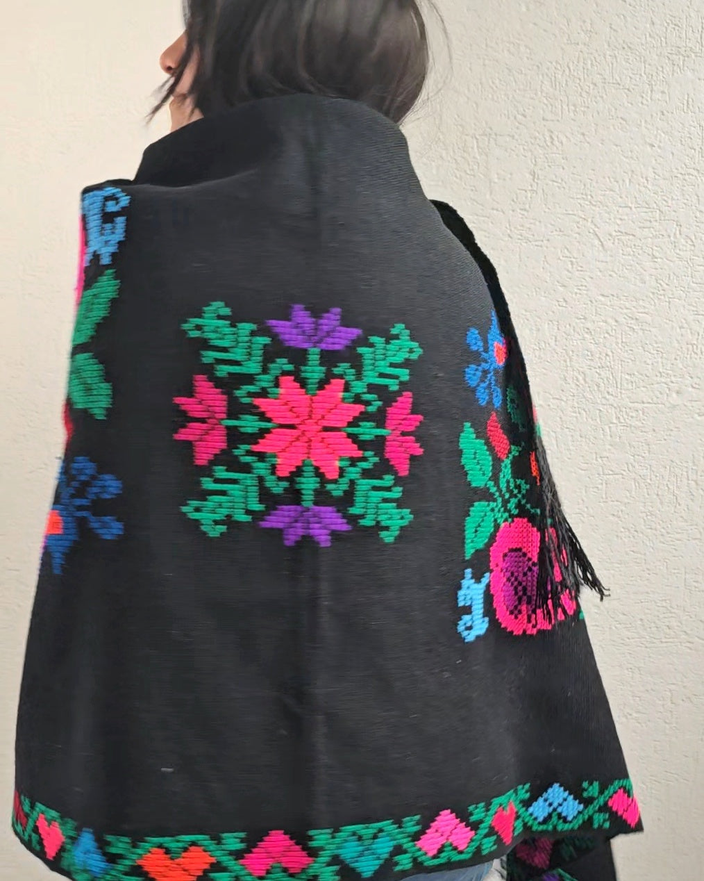 Rebozo Pavoreal Colores Grande
