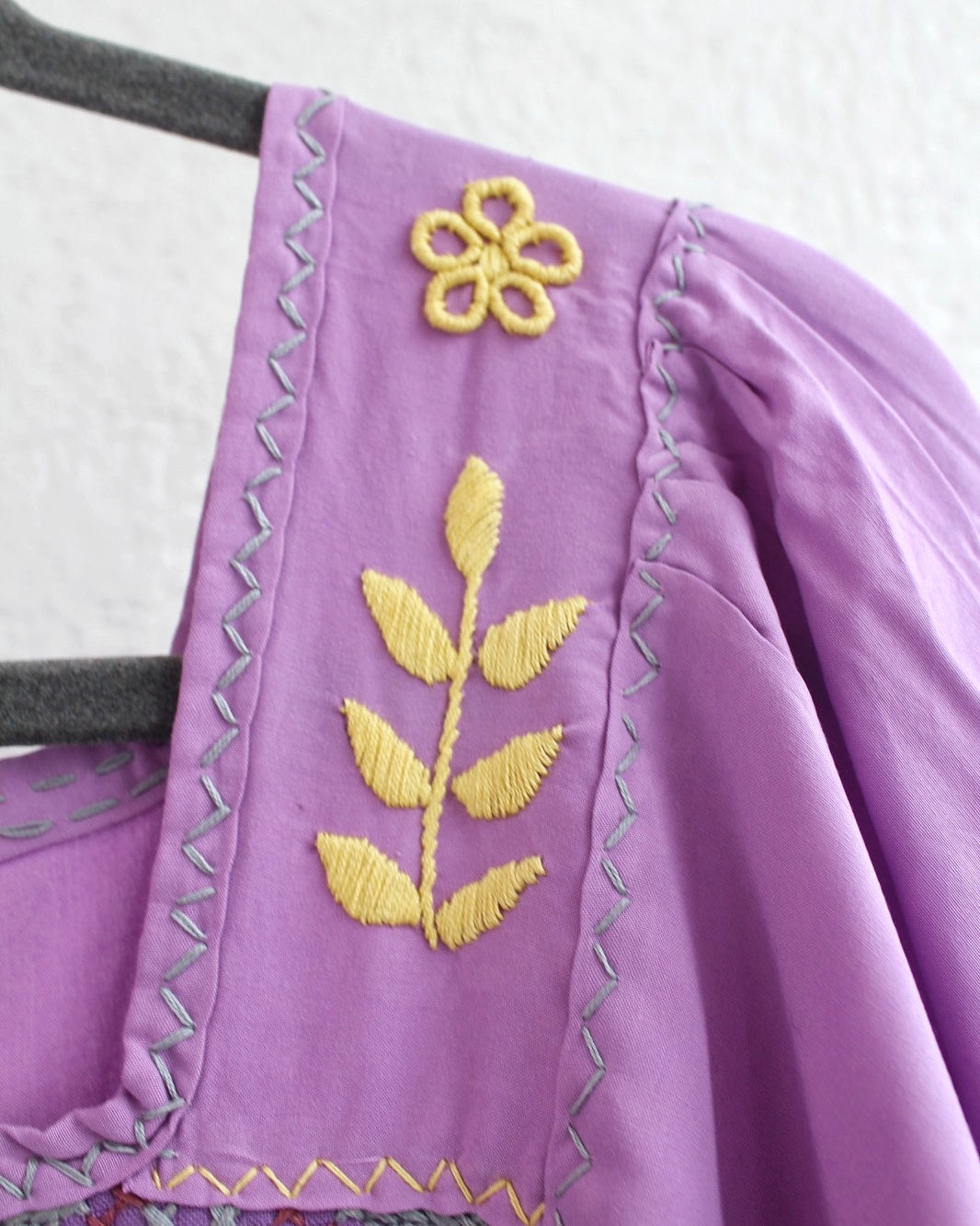 Vestido Julia Flores Manga  XL / XXL Lila