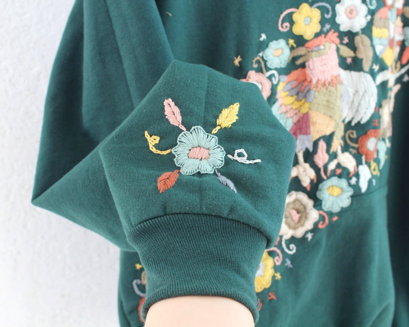 Sudadera L Tenago Verde Diagonal