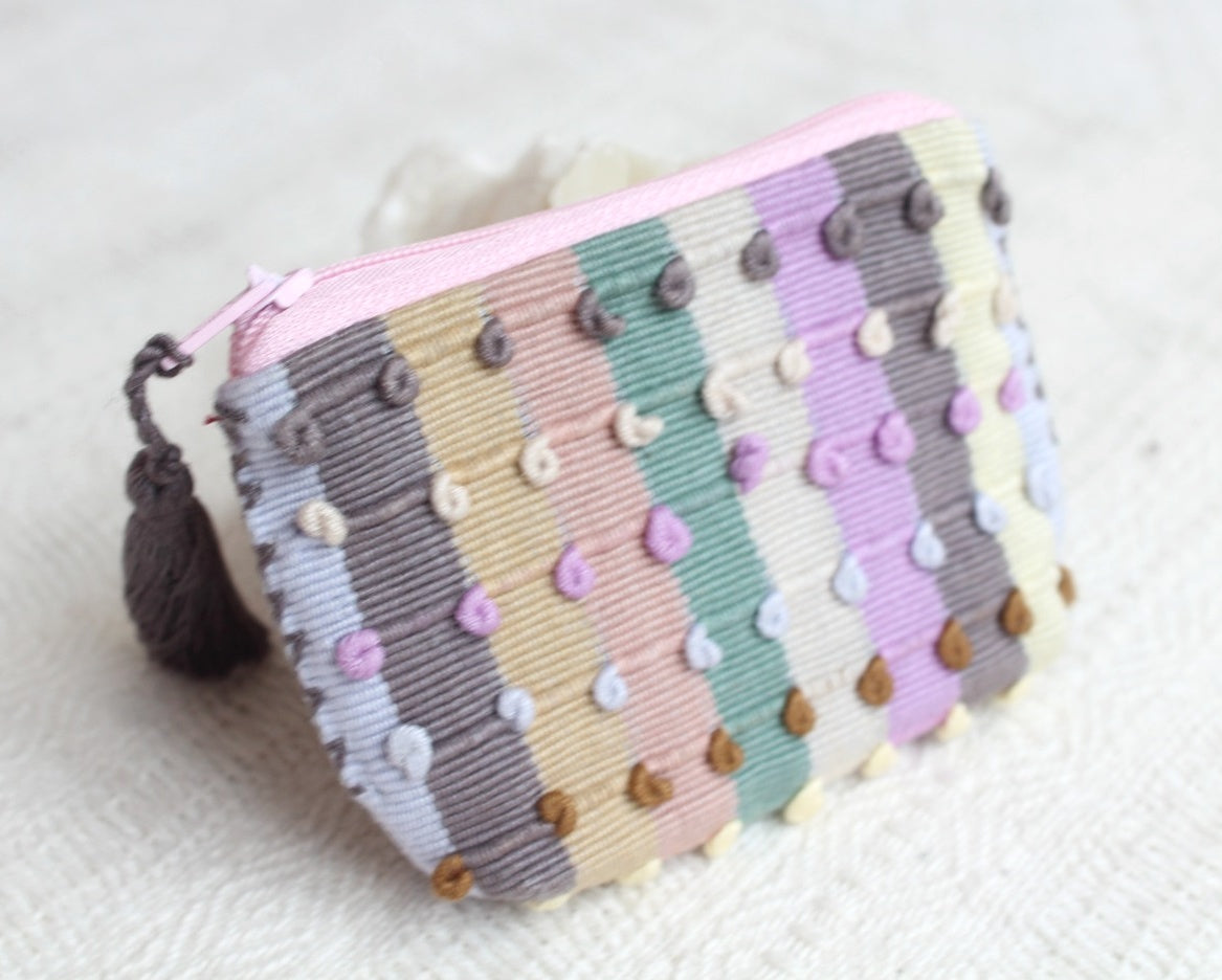 Mini Monedero Nuditos Gris Lila Rosa