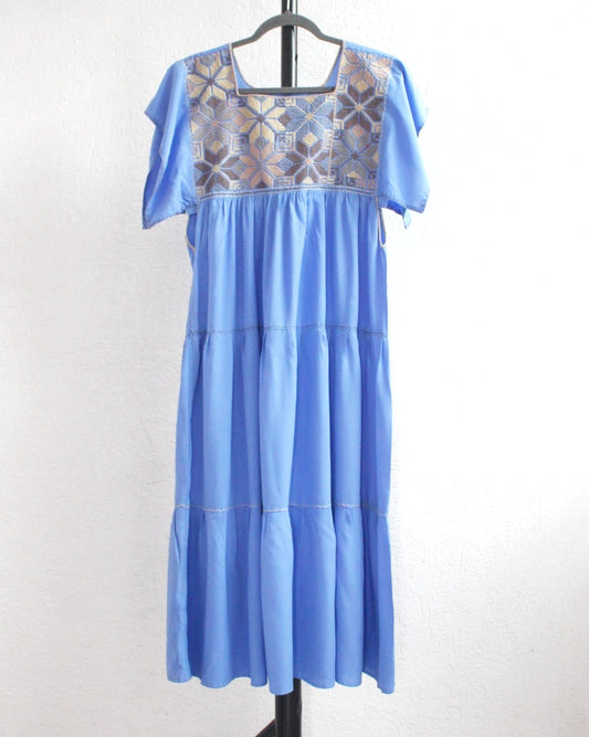 Vestido Maria * Azul Claro Colores Unitalla
