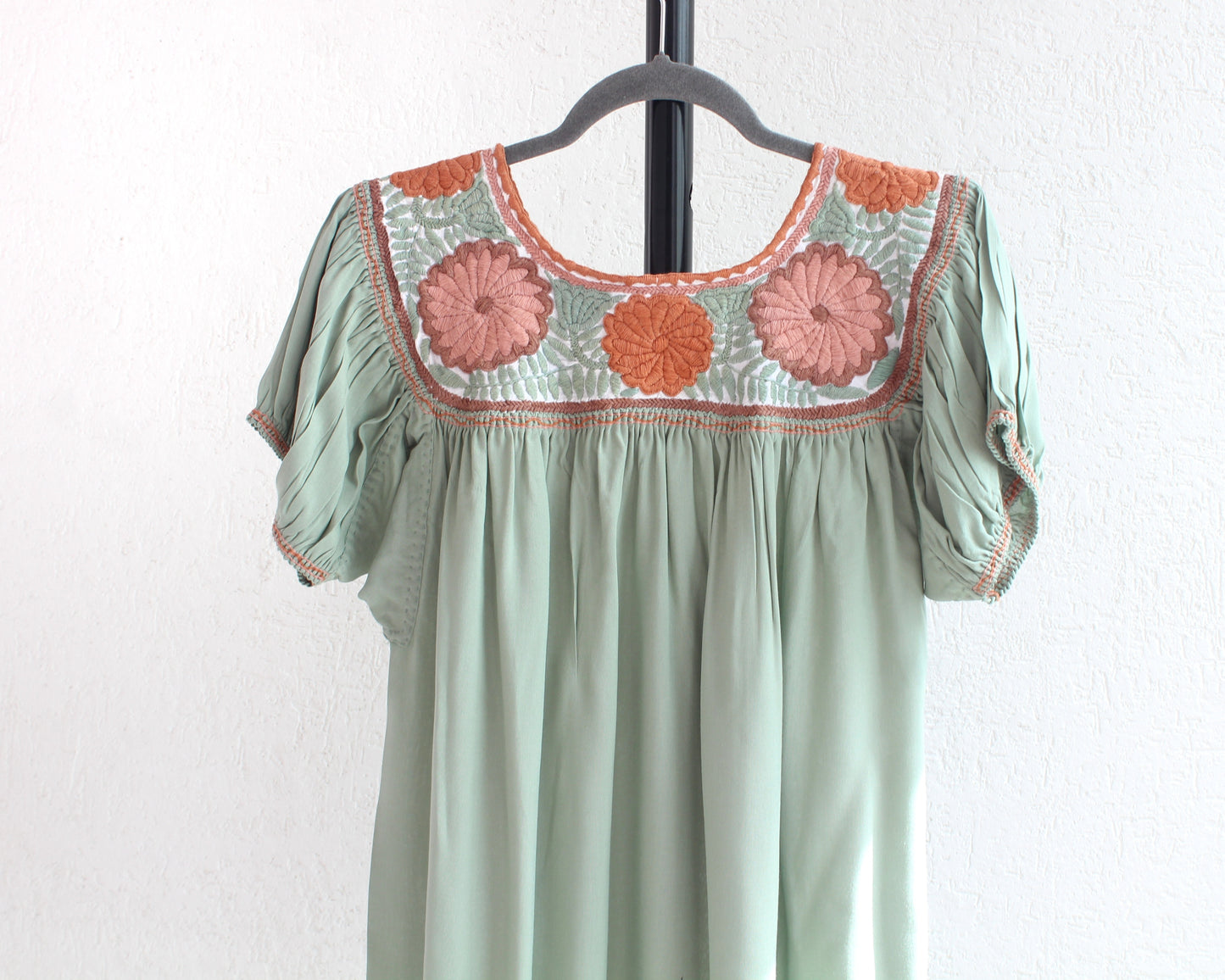 Blusa Aguacatenango Menta Rosa Naranja