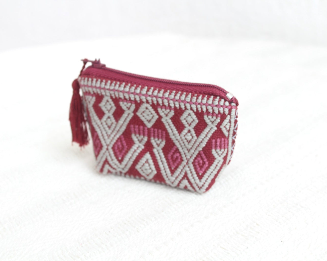 Mini Monedero Ranas Gris Vino