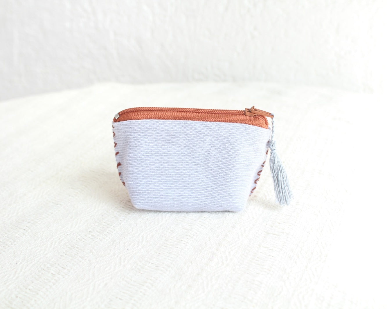 Mini Monedero Estrellas Vino Gris