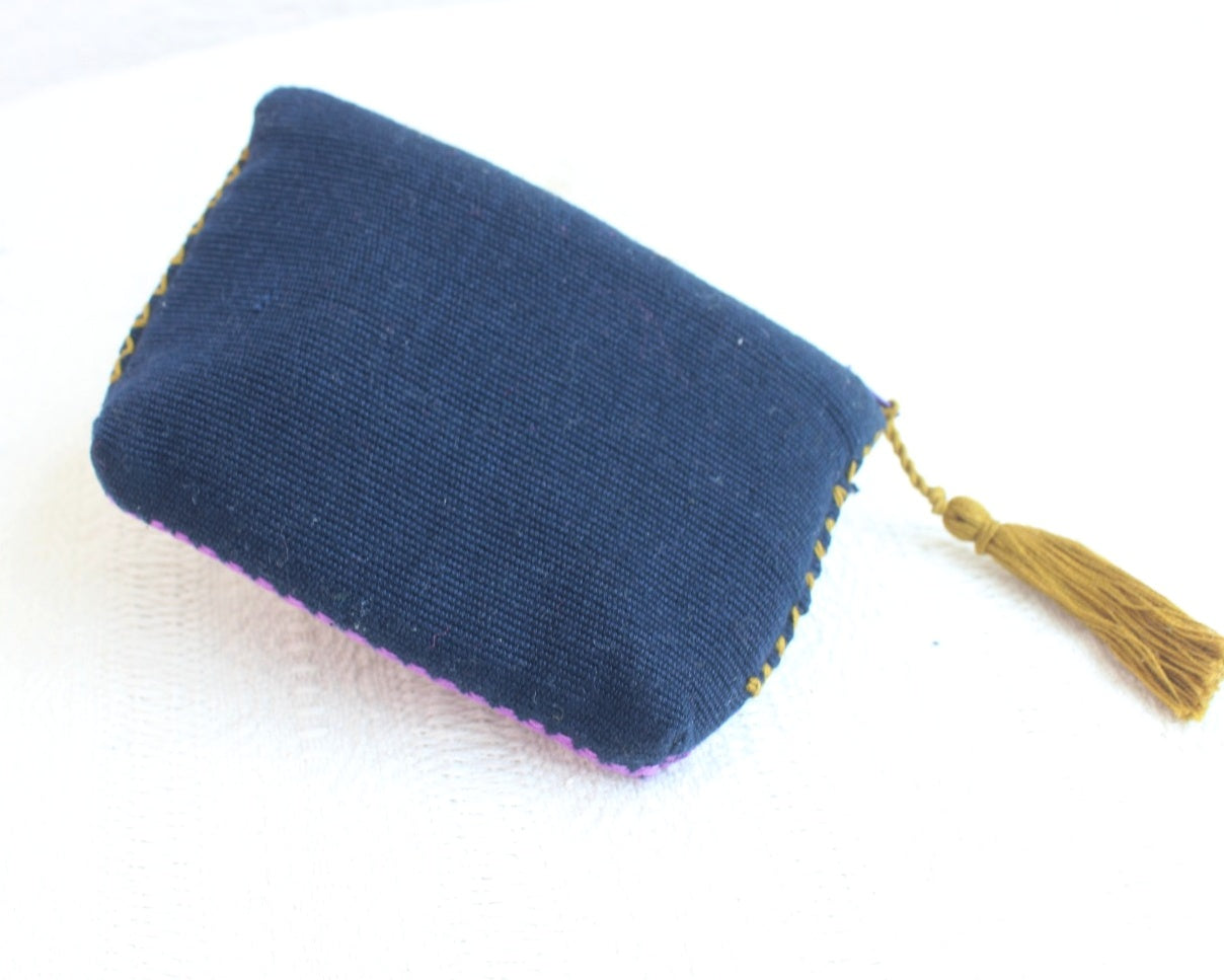 Monedero Uvas Morado Verde Olivo