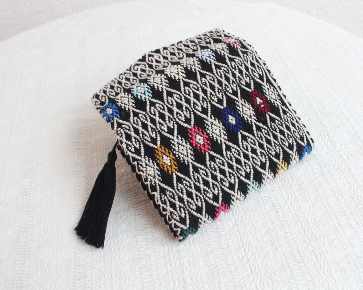 Cartera Estrellitas de puntitos Blanco Negro