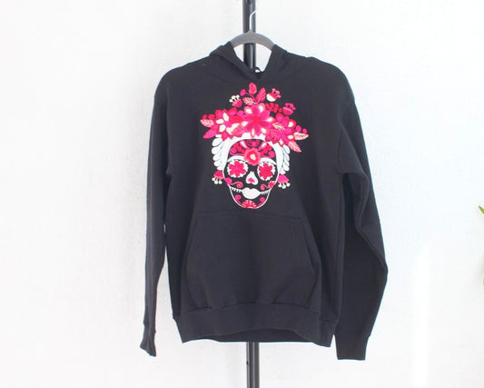 Sudadera M Catrina Negro Rosa