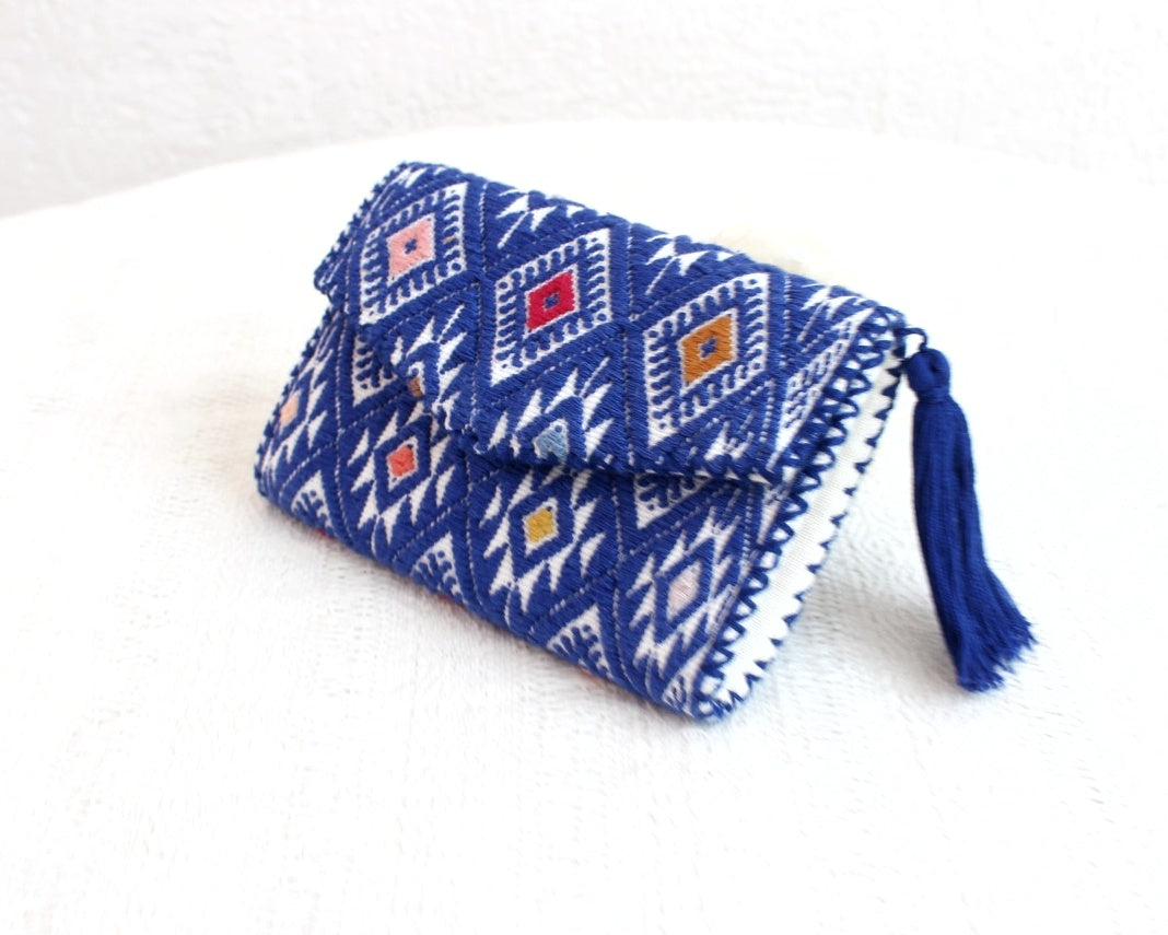 Cartera Estrellitas de puntitos Azul Blanco