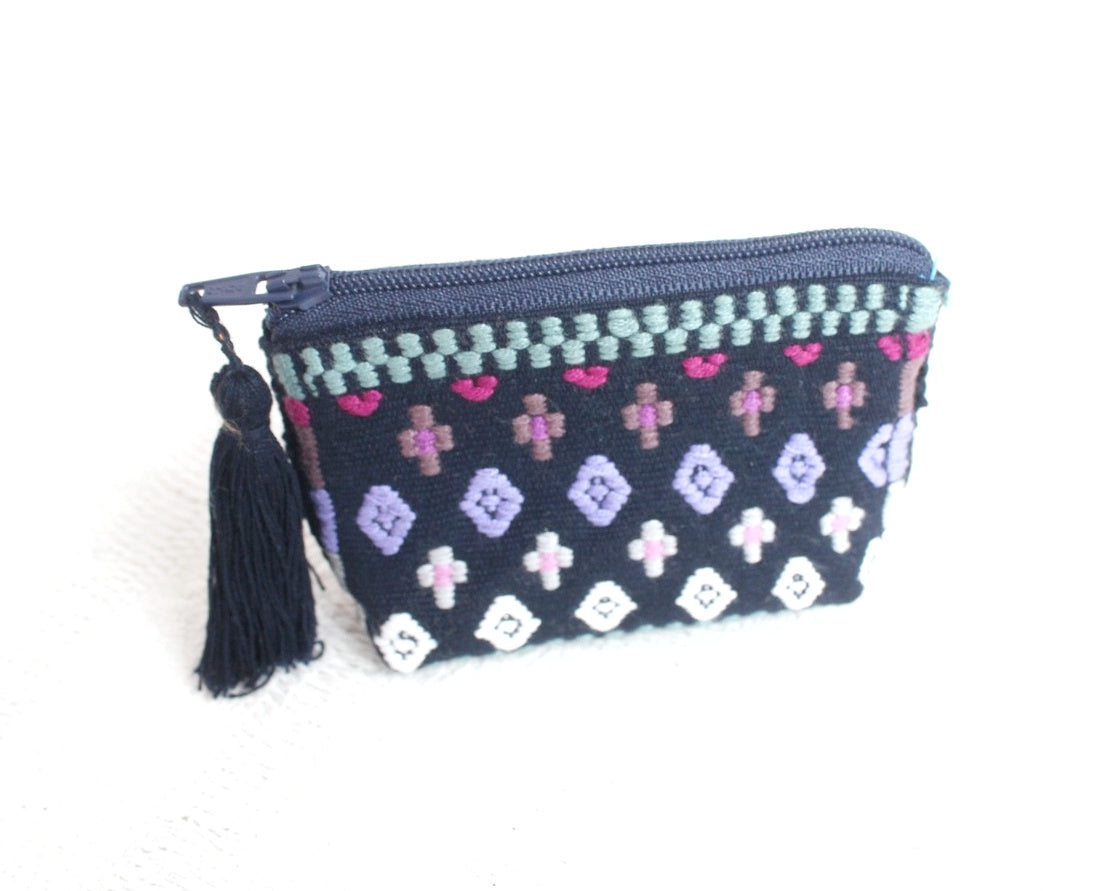 Mini Monedero Cosmos Negro Lila