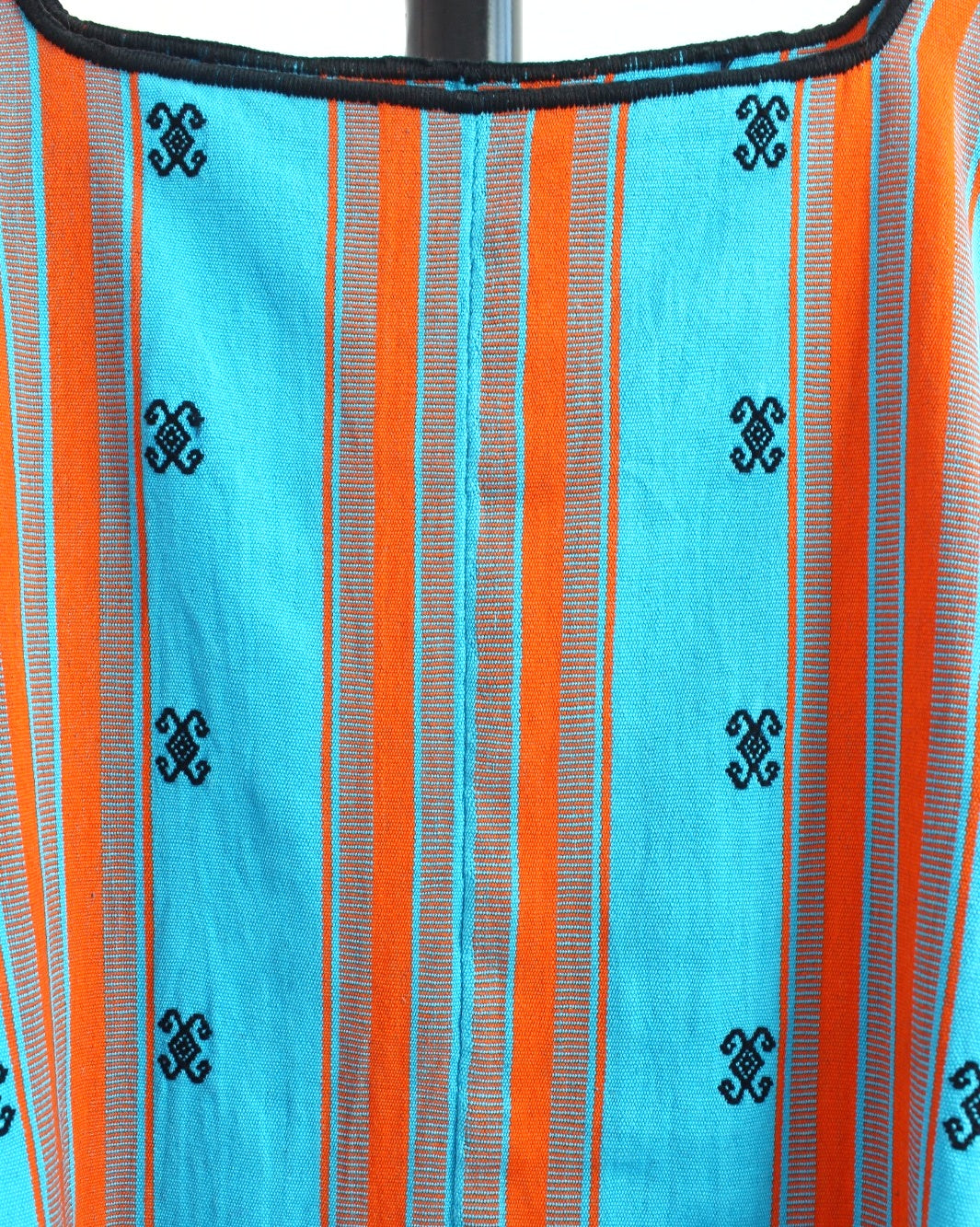 Huipil Pantheló Azul y Naranja