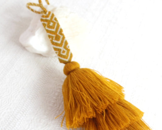 Campanitas con pulsera Mostaza Gris Verde