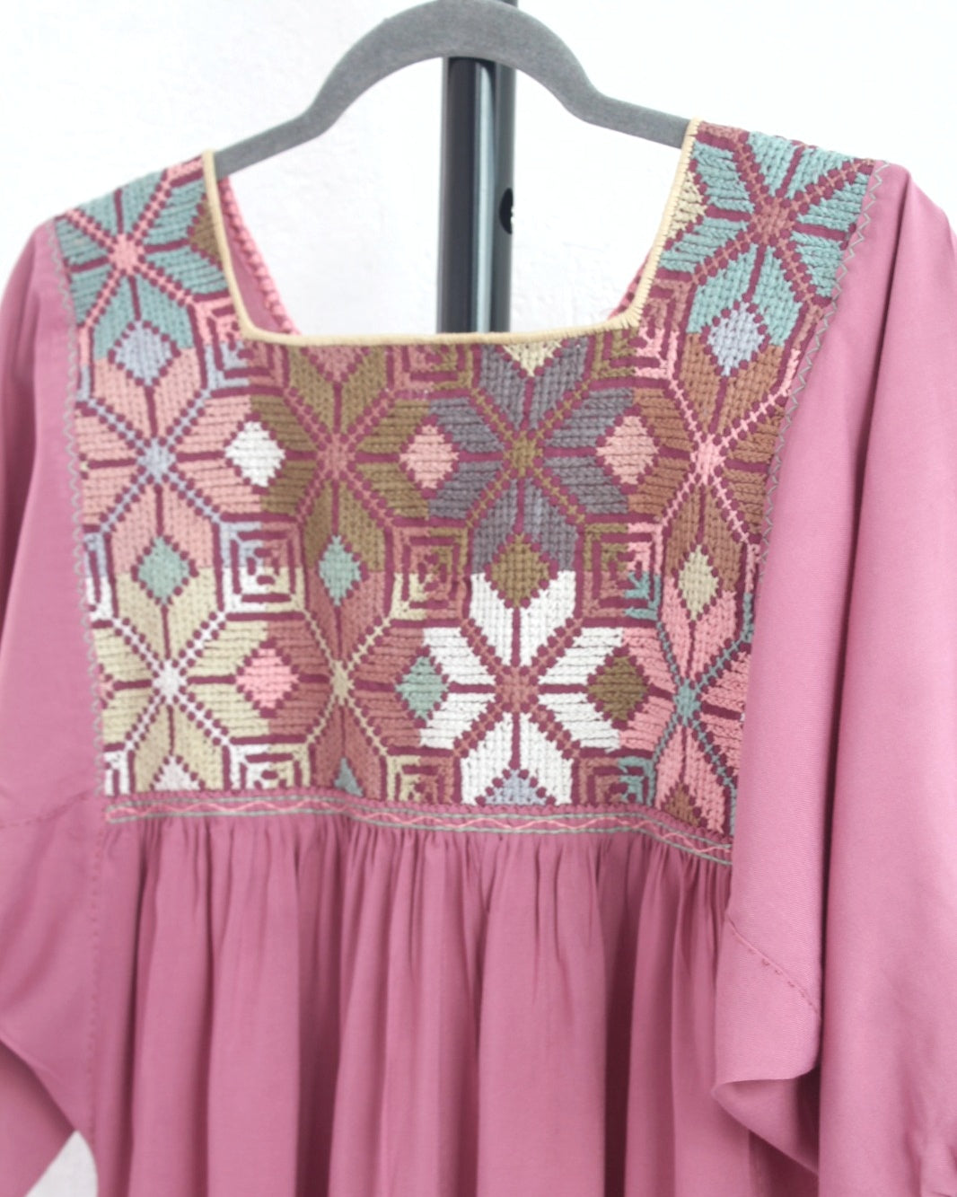 Vestido Maria Flores Rosa Palo Colores  L / XL