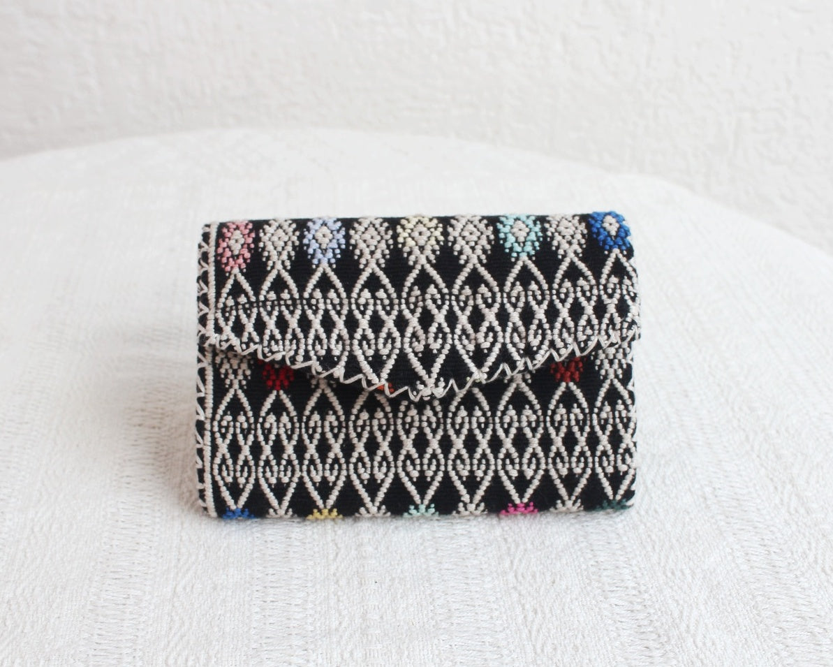 Cartera Estrellitas de puntitos Blanco Negro