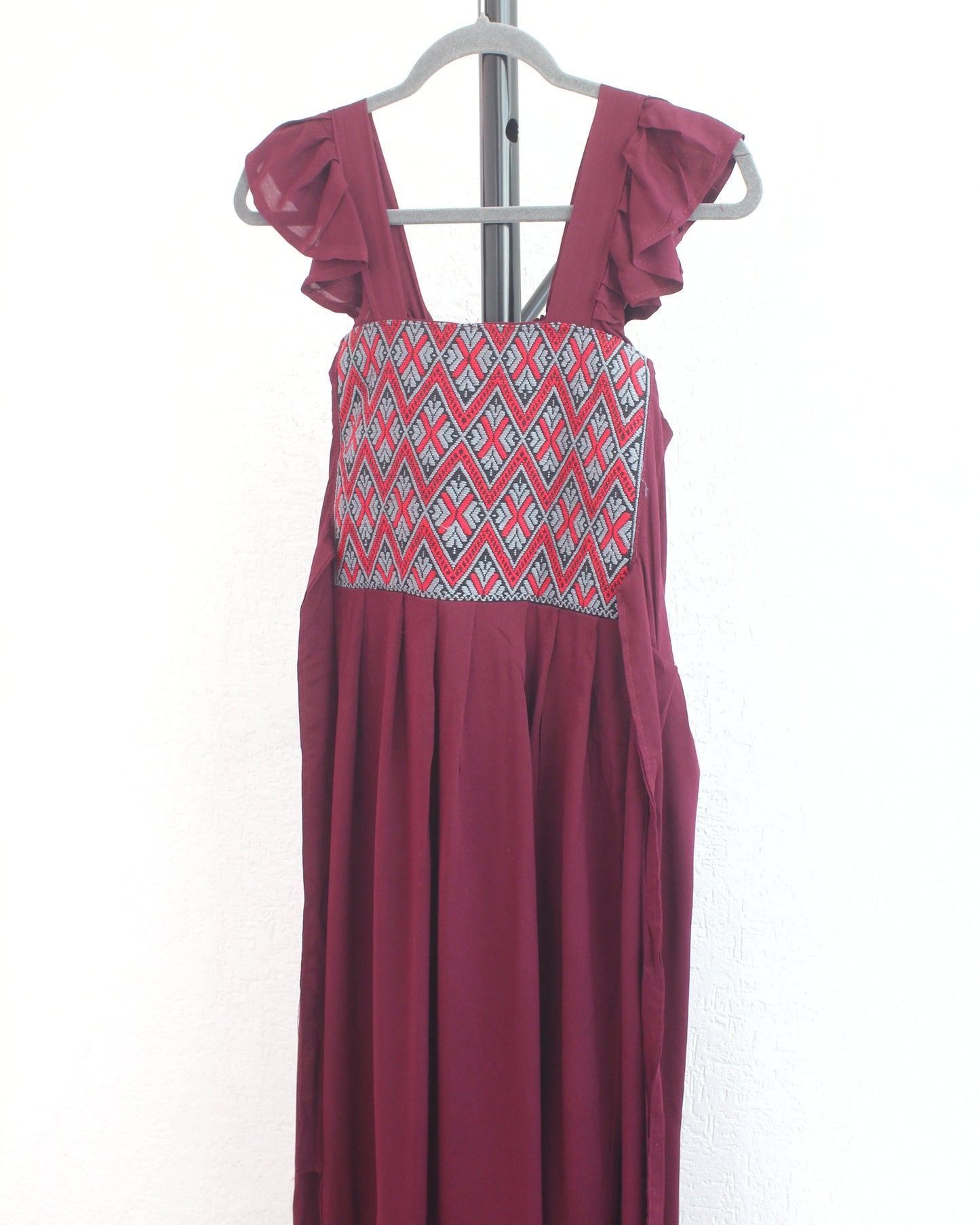 Vestido Anita XL - 2XL Largo Vino