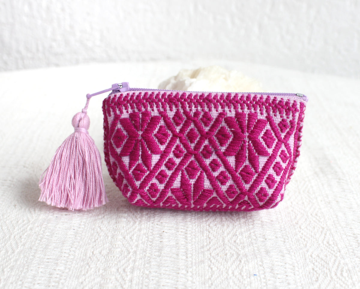 Mini Monedero Estrellas Bugambilia Rosa