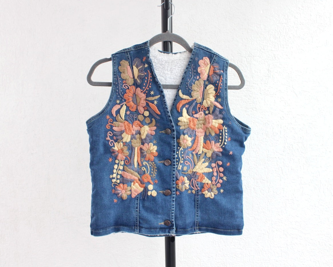 Chaleco Mezclilla Café Coral Unitalla