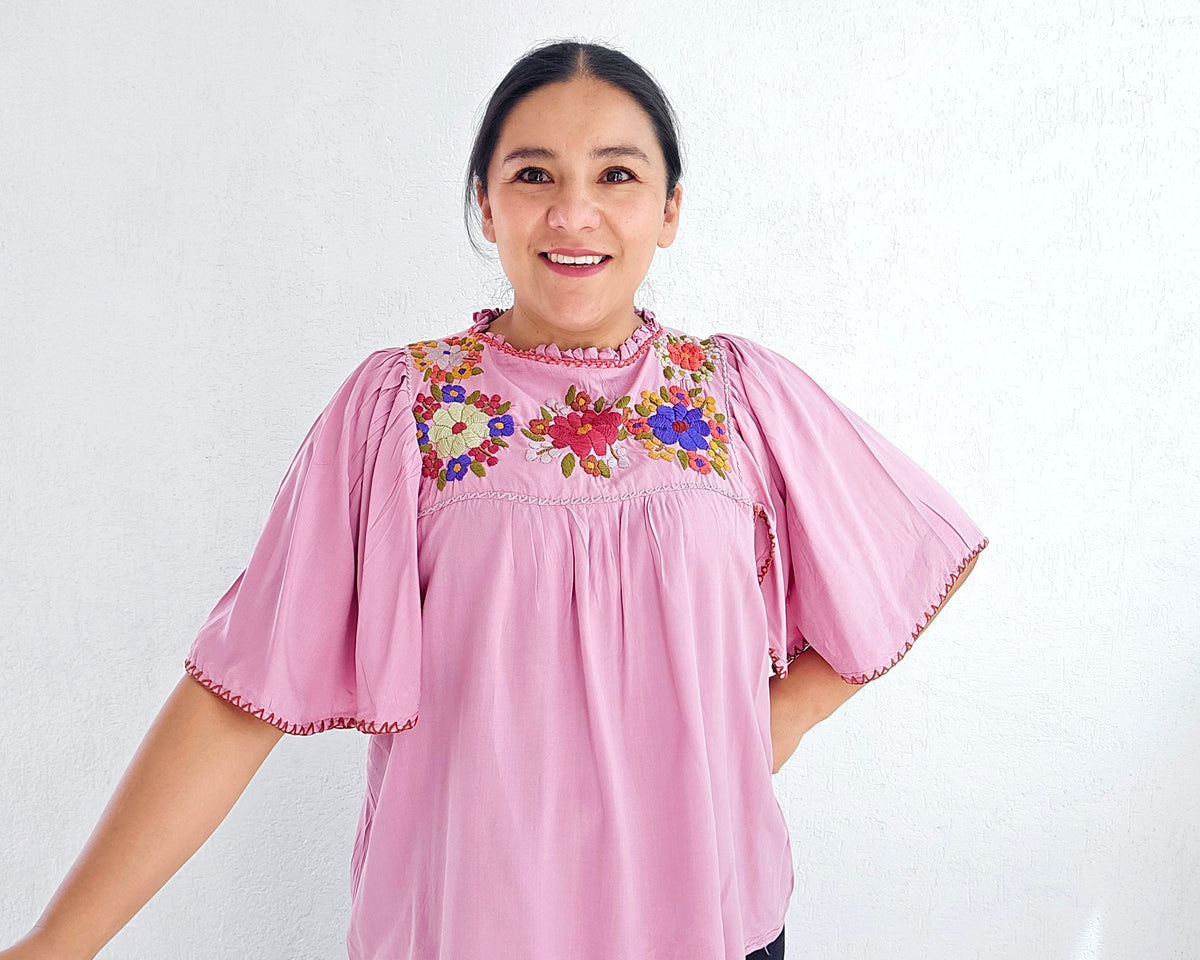 Blusa Olivia Rosa Claro Unitalla