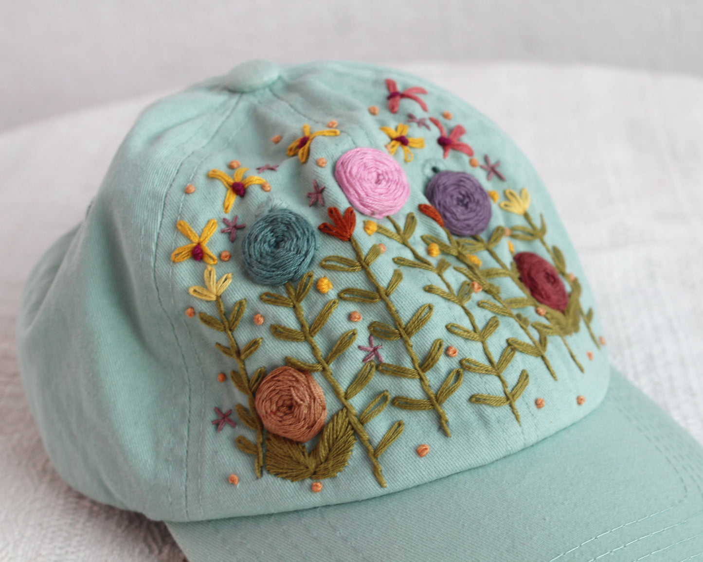 Gorra Flores Menta