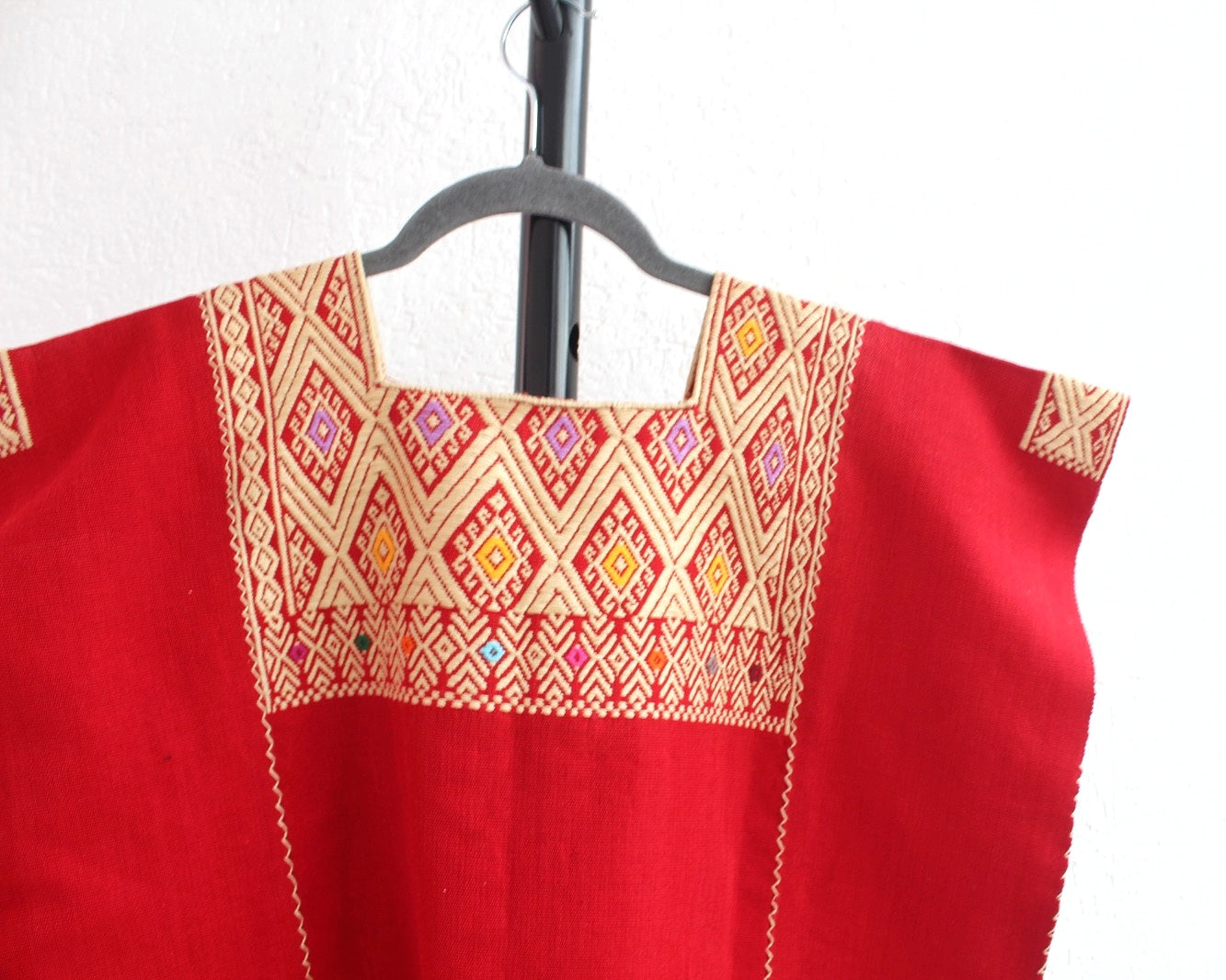 Blusa Huipil Pejel Rojo Crema