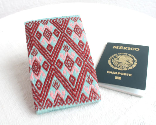 Porta Pasaporte Sapos Turquesa Rosa