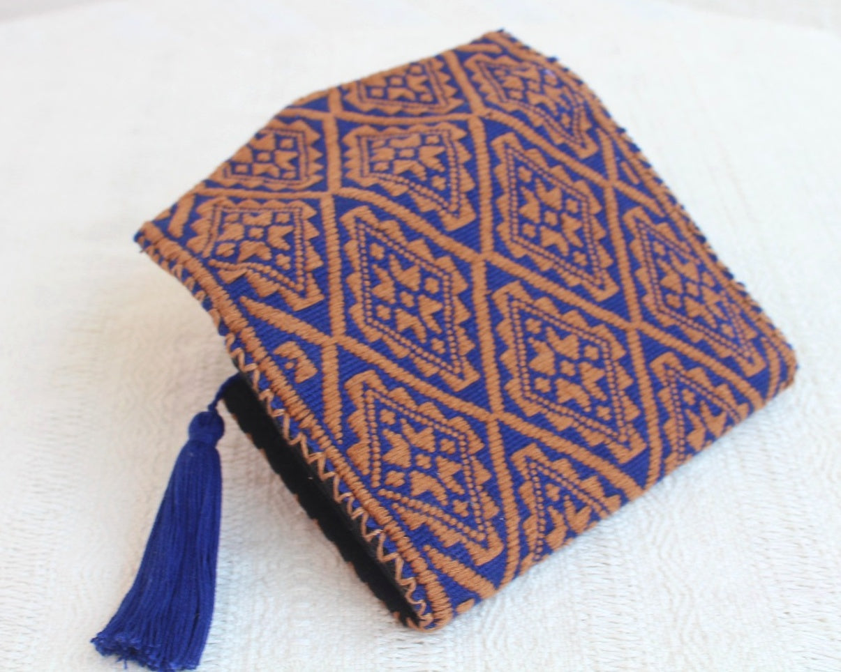 Cartera Estrellas Azul Café
