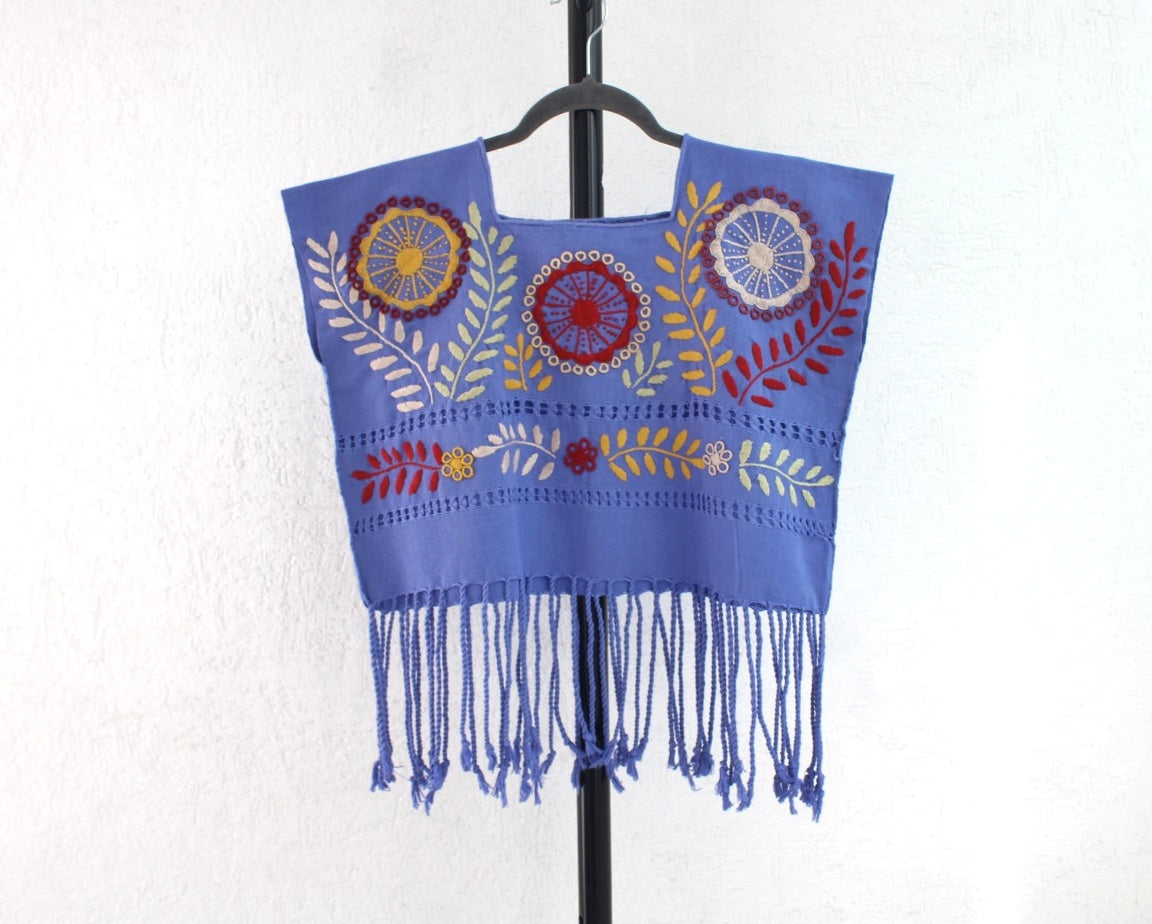 Crop Top Flores Rococo Lila