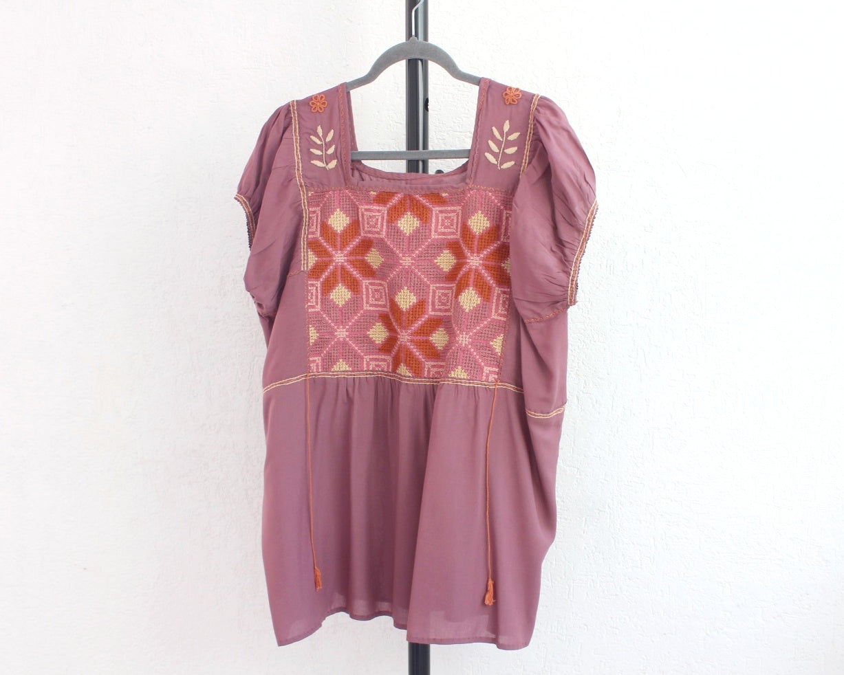 Blusa Maribel Malva Rosa L XL