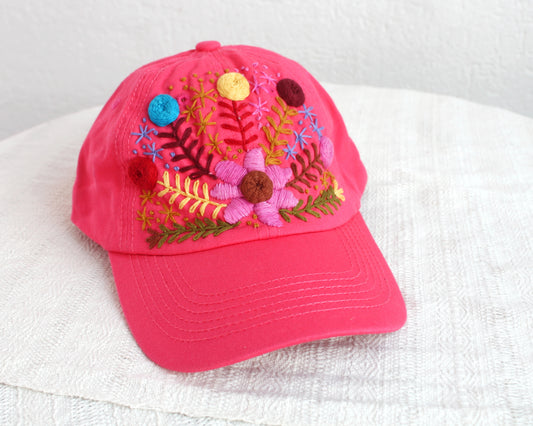 Gorra Flores Coral