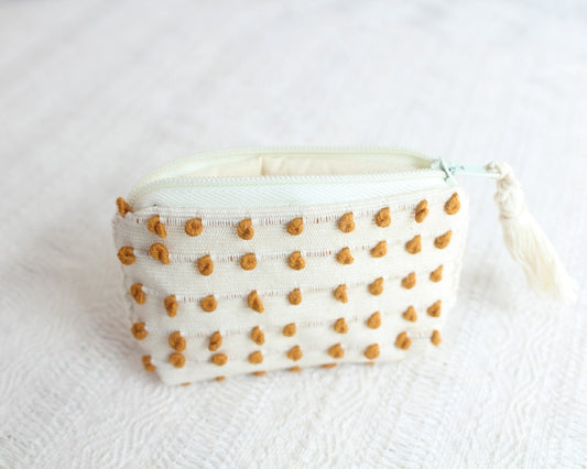 Mini Monedero Nuditos Blanco Amarillo