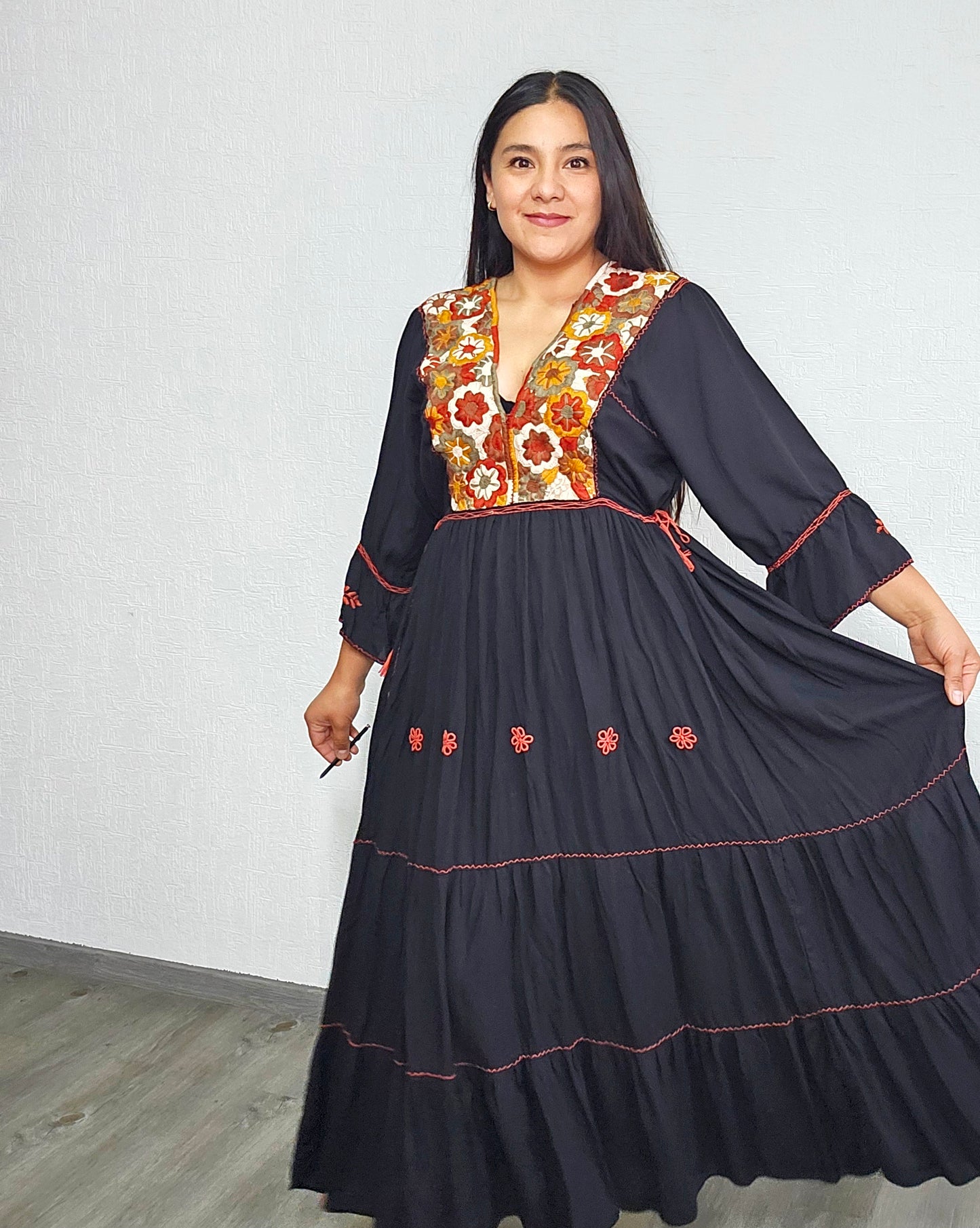 Vestido Blanca Negro Colores 2XL