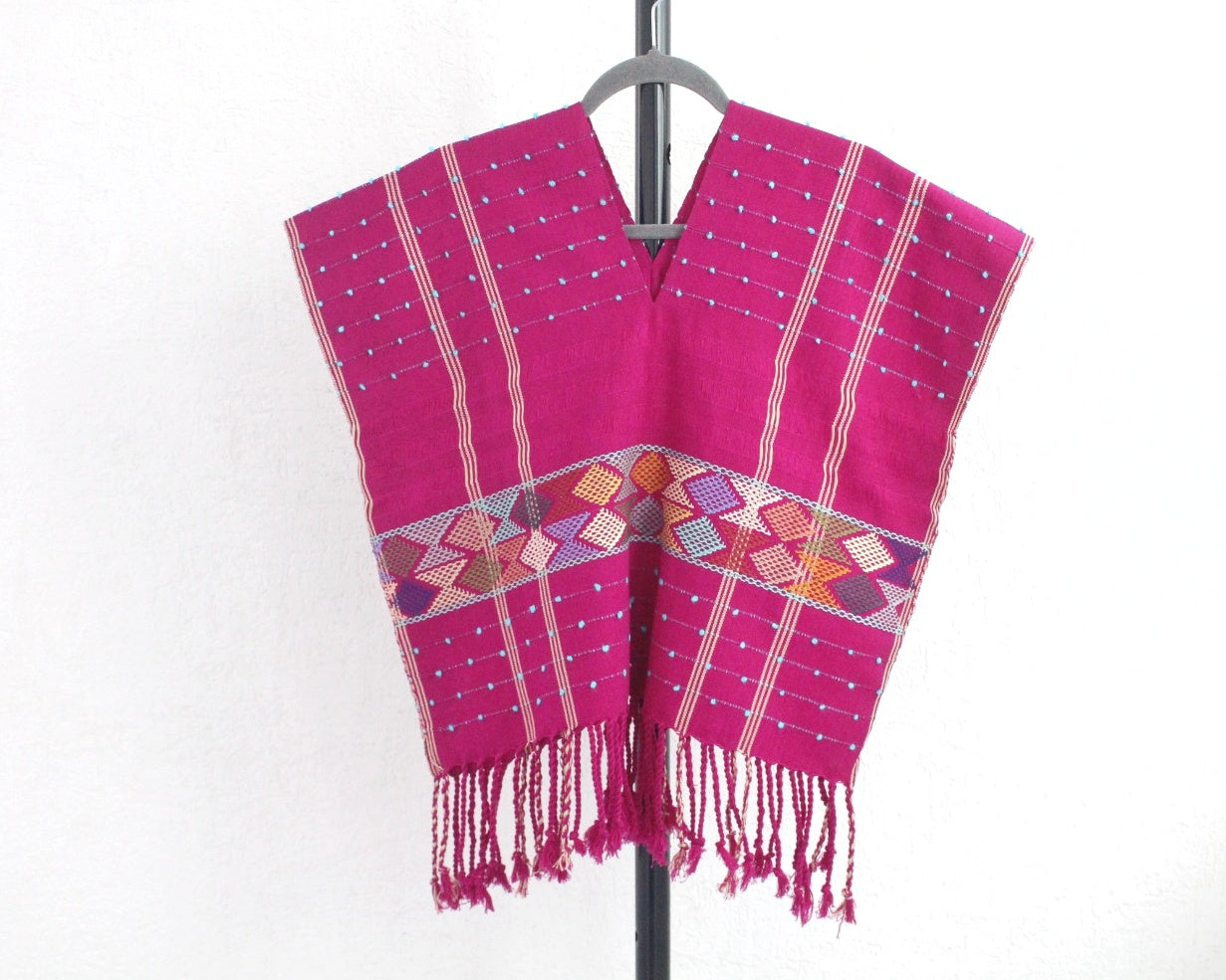 Blusa Rombos Nuditos Violeta Turquesa