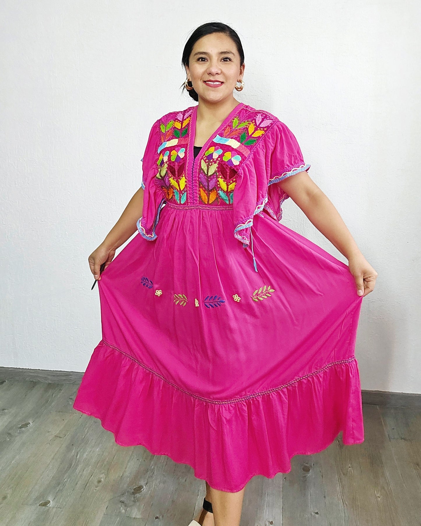 Vestido Milpa Rosa México Colores L / XL