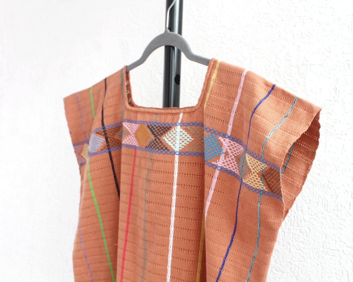Huipil Angela Naranja Colores XL