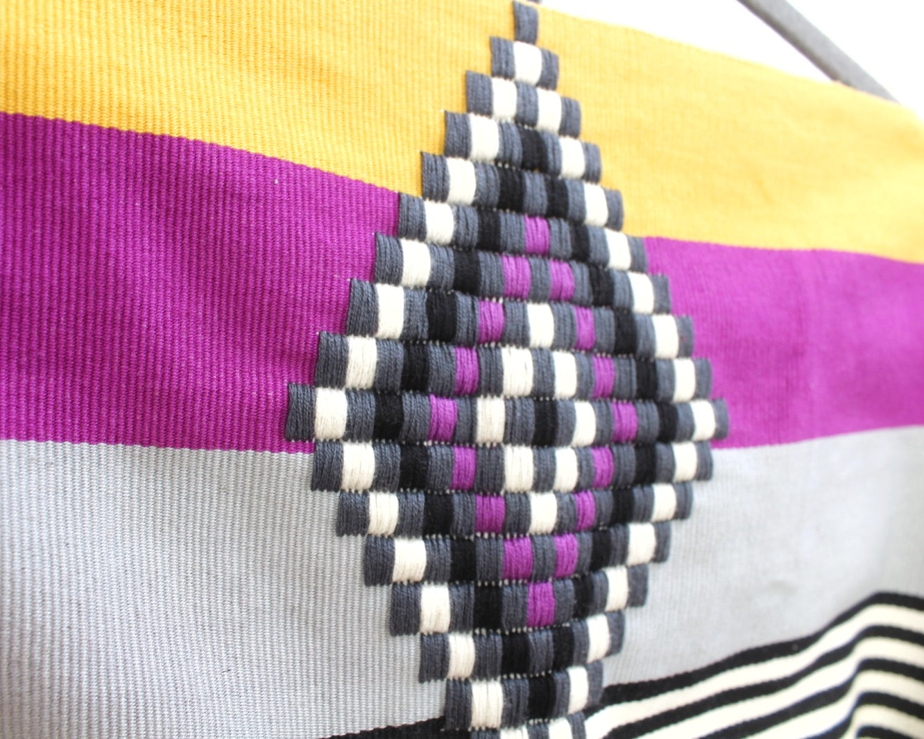 Jorongo Rombos Amarillo Violeta Gris
